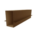 TRC-41 Perfil Marco Fijo 3" x 1 3/4"  Cerrado Doble Aleta Descentrada. E =1.5 mm. L=5.85 m BRONCE