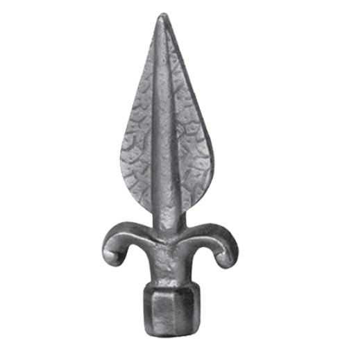 Lanza de base cuadrada 25mm x 140mm. Agujero 14mm.