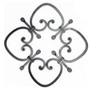 Rosón artístico de hierro forjado Diámetro: Ø 465 mm; Barra cuadrada de 12 x 12 mm