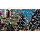 Rosón artístico de hierro forjado Extensible 580 x 440 mm; Platina de 16 x 8 mm