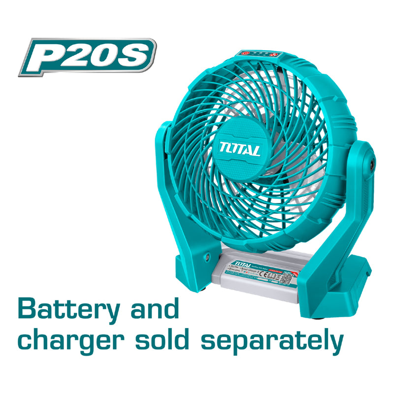 Abanico 7" de Bateria Lithium-ion 20V inalámbrico TOTAL