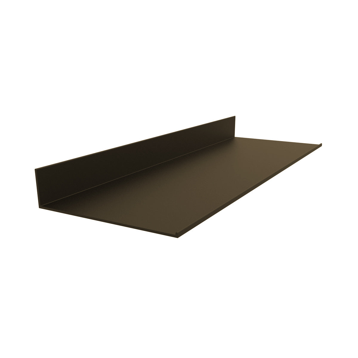 AR-13 Angulo forma L de 4" x 1"  Espesor 1.6 mm. Largo 5.85 mts. Acabado Anodizado Bronce 15