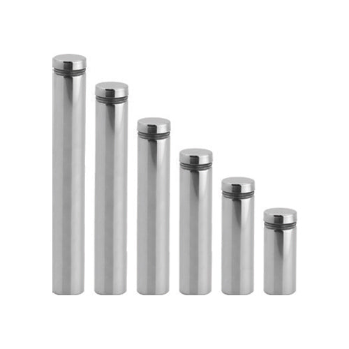 Pernos de acero inox. Brillantes.