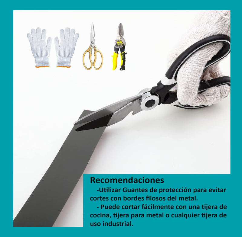 Cinta de acero Inoxidable Bronce brillante Tira Autoadhesiva Decorativa 4cm x 5m largo para marmol PCV