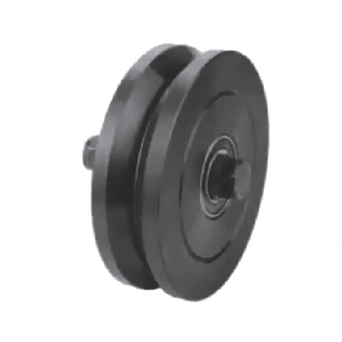 Rueda 4" portones de gran peso. 2 rolineras. 600KG.