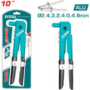 Remachadora Manual de 10". Para remaches de 2.4mm, 3.2mm, 4mm, 4.8mm.