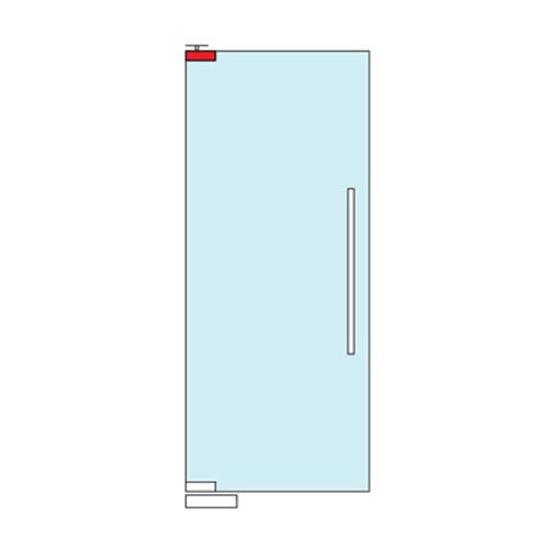 HERRAJE SUPERIOR DE PUERTA BRILLANTE