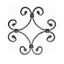Rosón artístico de hierro forjado Diámetro: Ø 250 mm; Platina de 12 x 6 mm