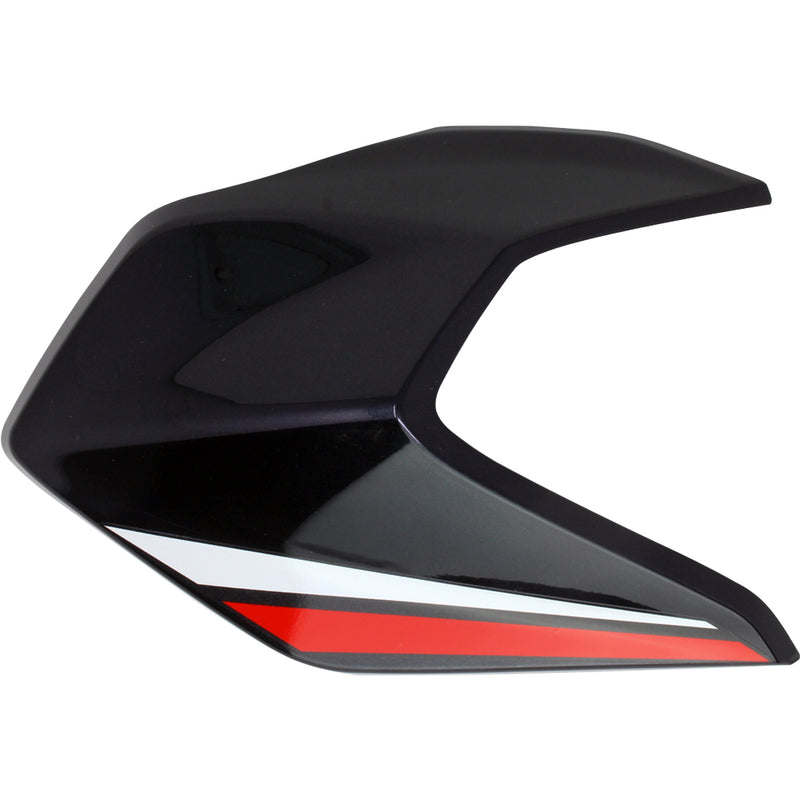 Placa de fijacion derecha del frontal negra con calcomanias (RKG150)