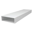 Tubo Rectangular  4" x 1 3/4"  Espesor 2.0 mm. Largo 5.85 mts. Acabado Lacado Blanco.