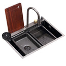 Fregador de acero inoxidable 29.53” x 20” x 8.66”. Siena 75.