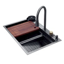 Fregador de acero inoxidable 29.53” x 20” x 8.66”. Siena 75.