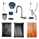 Fregador de acero inoxidable 29.53” x 20” x 8.66”. Siena 75.