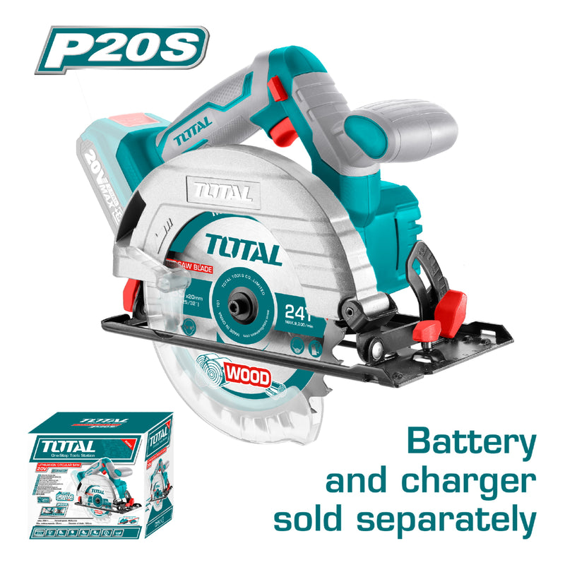 Sierra Circular Inalambrica de Batería de Litio 20V.disco 6 1/2 (no incluye bateria ni cargador)