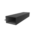 SASA-1 Perfil Hoja Puerta de 3" x 1 3/4"  Aleta Descentrada. E = 2.3 mm. L= 5.85 m NEGRO