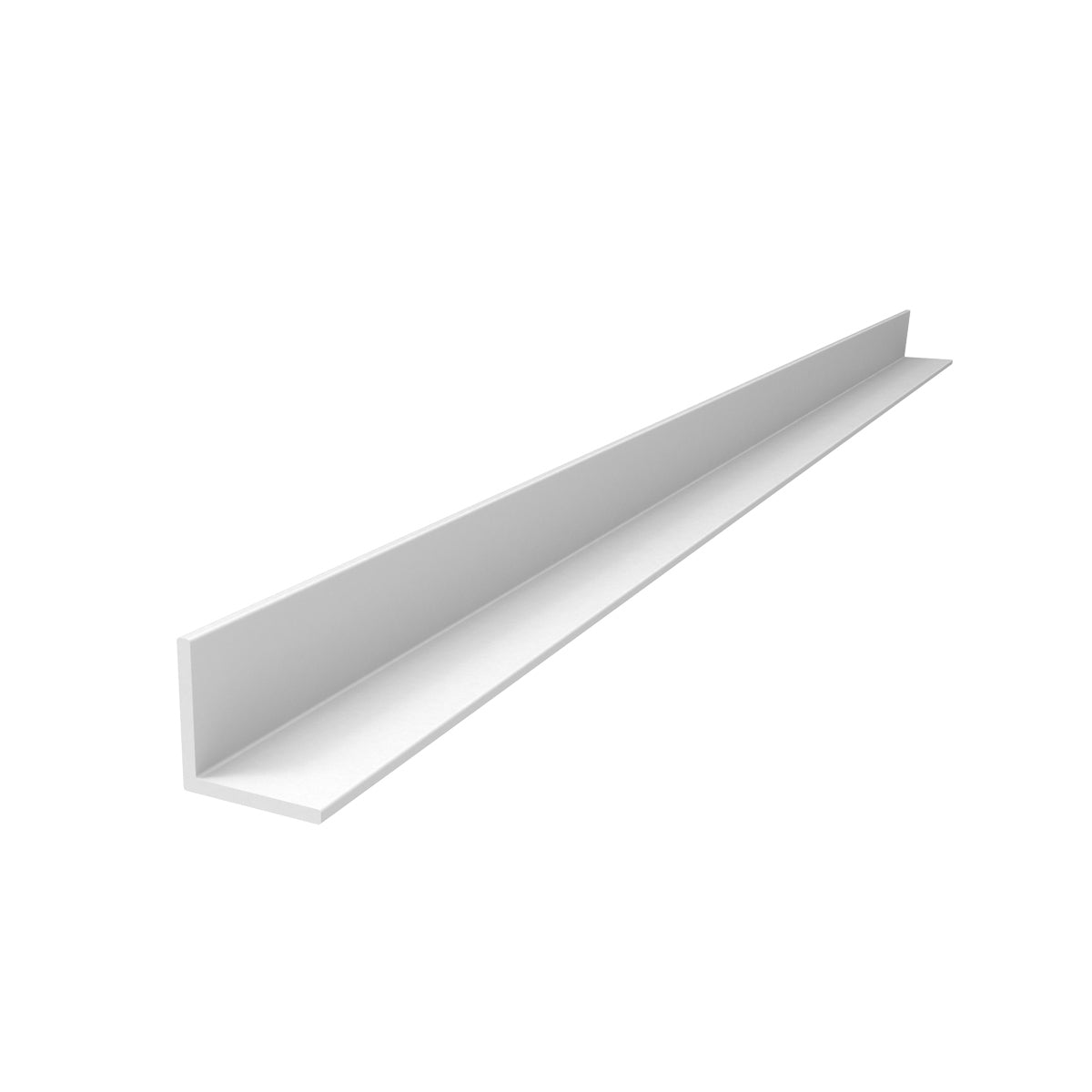 AR-1 Angulo de 1/2" x 1/2"  Espesor 1.2 mm. Largo 5.85 mts. Acabado Lacado Blanco.