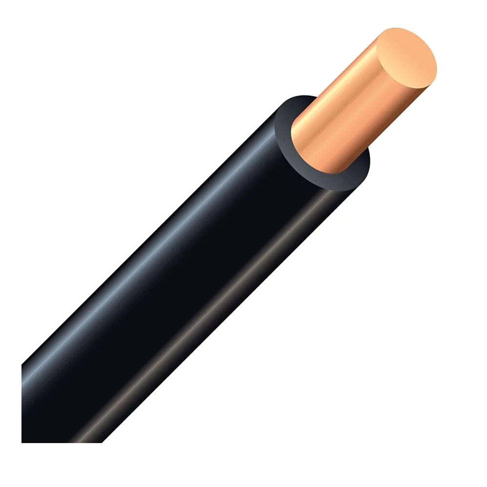 Alambre Electrico 12 AWG. Color Negro. Se Vende Rollo 152.40 m
