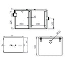 Trampa de grasa 500 x 400 x 305mm