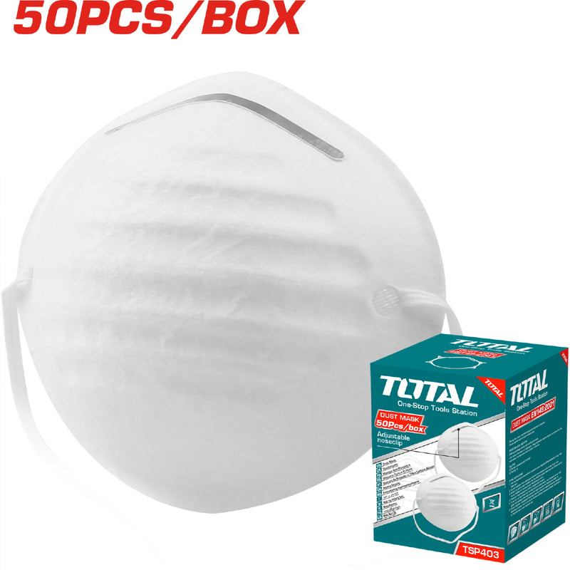 (CAJAS DE 50) mascara antipolvo Material: Poliéster.