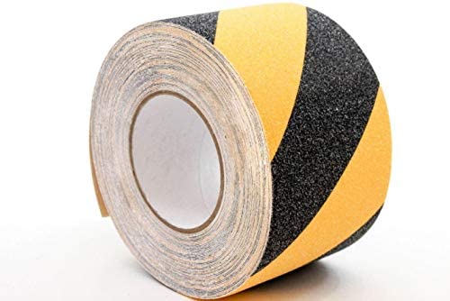 Cinta de seguridad antideslizante 2" X 15' = 4.72 mts Color amarillo y negro
