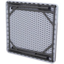 Mesa plástica plegable cuadrada 34"x34" (HDPE) con marco de acero revestido. Medidas 86 cm x 86 cm.
