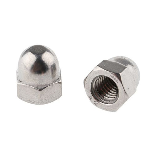 Tuercas ciegas de acero inoxidable 18 - 8. (Cajas de 100 unidades)